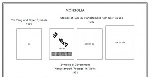 PRINTED MONGOLIA 1924-2010 STAMP ALBUM PAGES (642 pages)