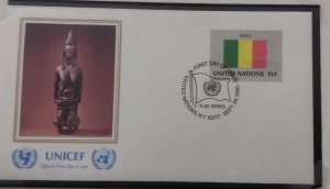 EL)1980 UNITED NATIONS, NATIONAL FLAG OF THE MEMBER COUNTRIES, MALI, UNICEF, ARQ