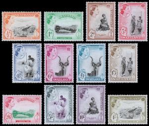 Swaziland Scott 55-66 (1956) Mint NH VF Complete Set C