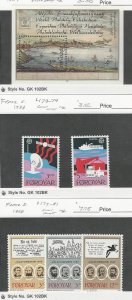 Faroe Islands, Postage Stamp, #168, 173-174, 179-181 Mint NH, 1987-88, JFZ