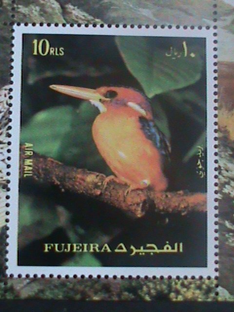 ​FUJEIRA- RARE LOVELY BIRDS -MNH S/S VF  LAST ONE  WE SHIP TO WORLDWIDE-LAST ONE