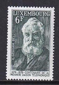 Luxembourg    #590    MNH   1976  Graham Bell    telephone call