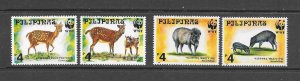 PHILIPPINES #2476-9  DEER & WARTY PIG MNH