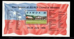 Samoa Sc 918 1996 Council of Ministers  stamp sheet mint NH