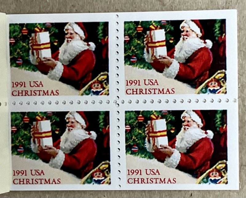 BK194  Christmas Santas Booklet 20  #2581-2585 MNH (29 c) lot of 10  $58 fv