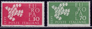 Italy 1961 EUROPA - CEPT, sc#845-846, MNH