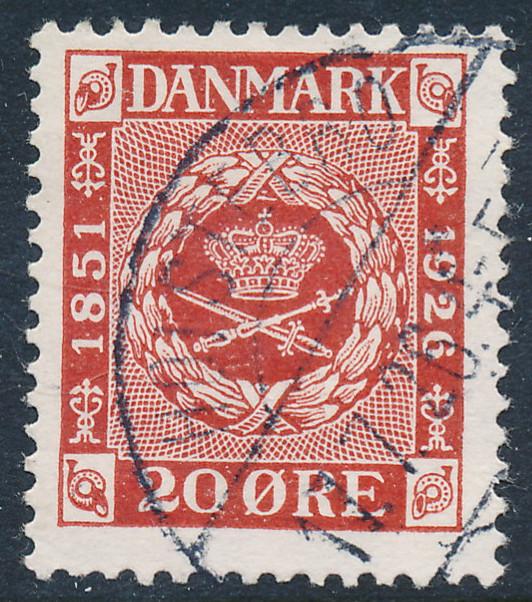 Denmark Scott 179 (AFA 155), 20 øre Stamp Anniversary, F+ U