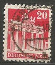 GERMANY, 1948, used 20pf carmine, Brandenburg Scott 646