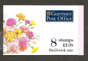 Guernsey 1992-96 Flowers (carnation)  booklet  sc 486b