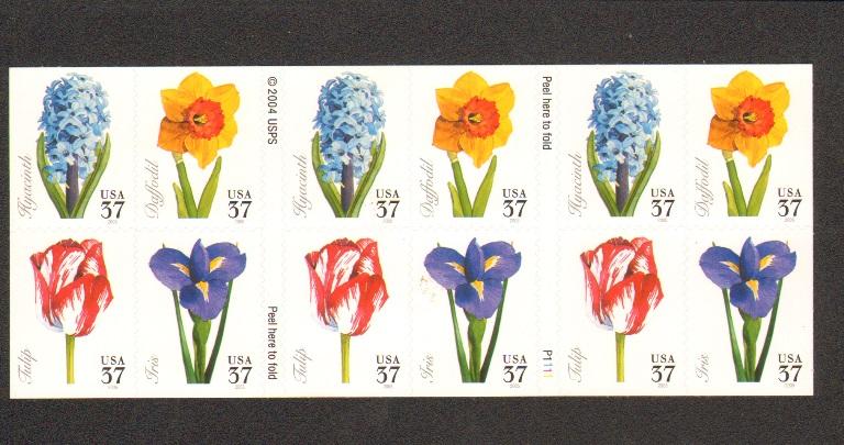 US #3900-03 Mint Sheet Spring Flowers 