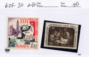 MONACO  629-30    MNH