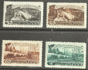 DP Stamps, Russia, 1948, SC 1280-1283, MLH, VF, Complete Set