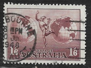 Australia #C4 1sh6p Mercury and Hemispheres