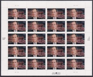 Sc# 3882 U.S 37¢ complete 2004 Moss Hart, playwright sheet MNH CV $15.00