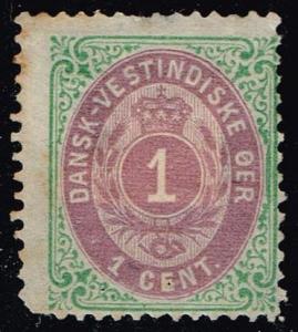 Danish West Indies #5a Numeral; Unused (80.00)