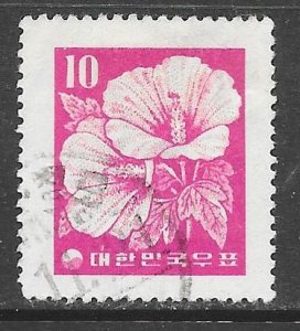 Korea 240: 10h Hibiscus syriacus, used, F-VF