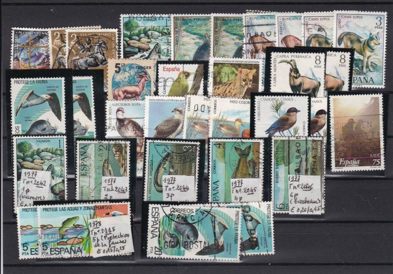 Spain Birds & Animals Stamps Ref 23298