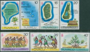 Tuvalu 1978 SG94-100 Independence set MNH