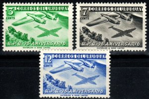 Uruguay #598-600 MNH