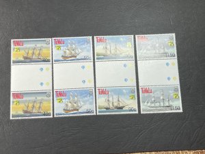 TUVALU # 790-794--MINT NEVER/HINGED---COMPLETE SET OF GUTTER PAIRS---1999