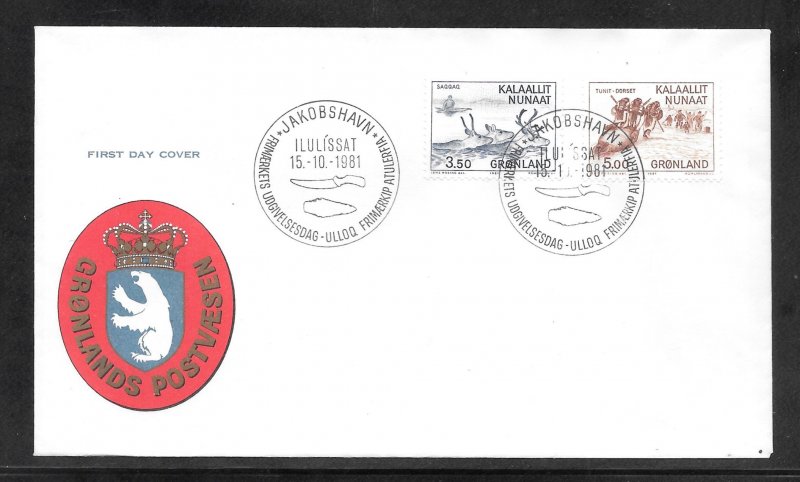 Greenland #146-47 FDC Cachet (A2866)