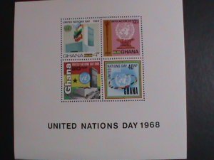 GHANA 1968 SC# 347a UNITED NATIONS DAY MNH S/S VERY FINE WE SHIP TO WORLDWIDE