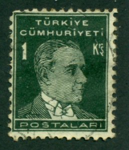 Turkey 1931 #740 U SCV(2018) = $0.25