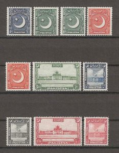 PAKISTAN 1949 SG 44/51 MNH Cat £136