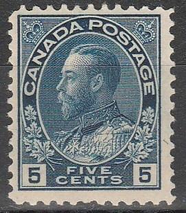 Canada #111 F-VF Unused  CV $175.00  (A7570)