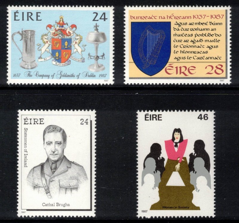 IRELAND 1987 Anniversaries; Scott 699-702, SG 677-80; MNH