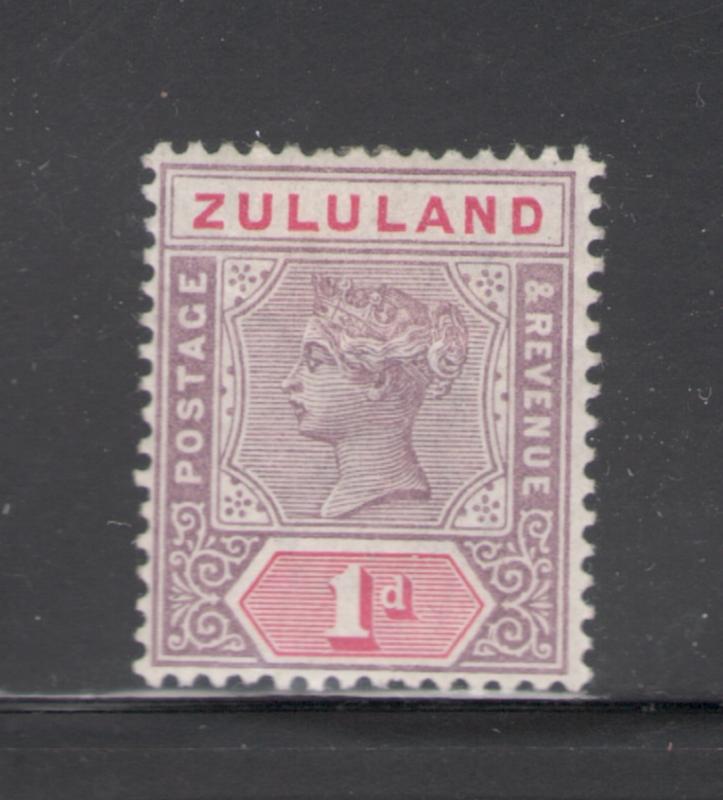 Zululand 1894 Queen Victoria 1p Scott # 16 MH