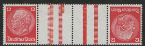 Germany Scott # 406 (2), 2 label, mint nh, tete beche, Mi# KZ19