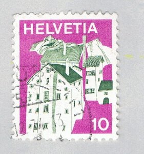 Switzerland Building magenta 10c 1 (AP127224)