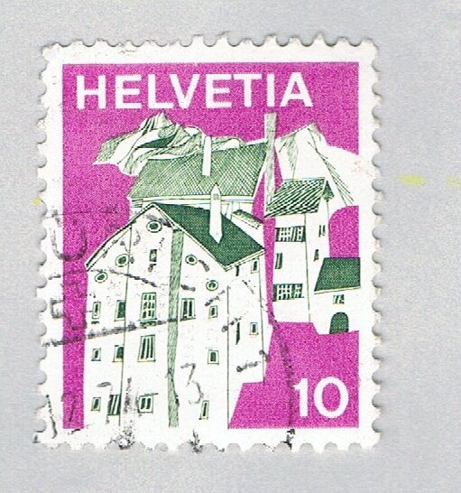 Switzerland Building magenta 10c 1 (AP127224)