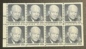 Scott#: 1393a - Dwight D. Eisenhower Booklet Pane of 8 MNH OG