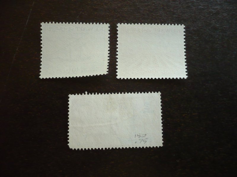 Stamps - Kuwait -Scott#146-147,150-Mint Never Hinged & Used Part Set of 3 Stamps