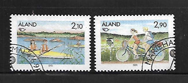 ALAND ISLANDS, 60-61, USED, KAYAKING