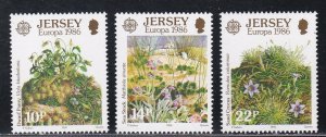 Jersey # 396-398, Europa - Environmental Conservation, Mint NH, 1/2 Cat