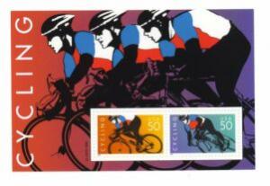 US Stamp #3119 - GREAT - Cycling Souvenir Sheet