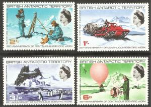 BRITISH ANTARCTIC TERRITORY Sc# 20 - 23 MNH FVF Set-4 Iceberg Penguins