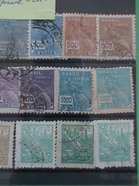 1920-22 Brazil Brasil 100 Reis Used Hinged Stamp