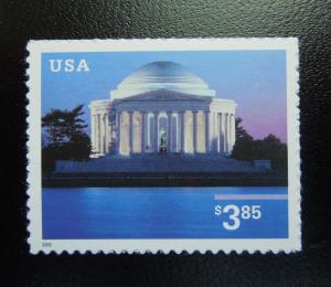 2002 $3.85 Jefferson Memorial Scott 3647 Mint NH