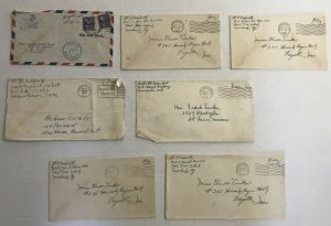 1942 7 WWII military covers domestic [y4507]