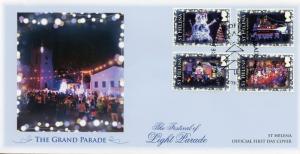 St Helena 2018 FDC Festival of Lights 4v Cover Parades Ships Christmas Stamps 