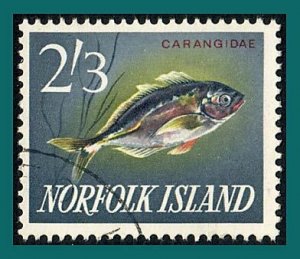 Norfolk Island 1963 Fish, 2'3s used  #60,SG48