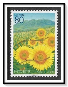 Japan Prefecture #Z669 Sunflowers Used