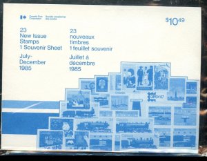 ?July- December 1985 Quarterly packet MNH Cat $21+ Canada mint