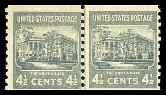 USA 844 Mint (NH) Line Pair