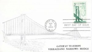 1258 5c VERRAZANO BRIDGE - Unknown #39 U/A