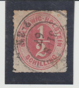 Germany-Schleswig-Holstein Scott #3 Used small thin CV.$45.